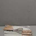 Astercook Knife Set, 13 Pieces Kitchen Knives Set with Ceramic Coating, Stainless Steel Chef Knife Sets with 6 Blade Guards, Dishwasher Safe Knives with Wooden Handle, White