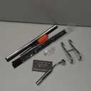 ecooe Stainless Steel Shower Squeegee with Hook, 12 Shower Glass Cleaner Wiper Scraper with 2 Replacement Blade Window Squeegee for Home Bathroom Kitchen Car Glass Doors (04-Silver 12/31cm)