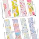Dunzoom 1 Pc Freestanding Acrylic Bookmark Display Holder for Business Multiple No Assembly Required 2'' Bookmark Organizer Stand for Vendors Retail Store Craft Show (Two-Layer 4 Slots)