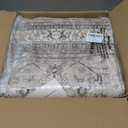 Vintage Hallway Runner Rug 3x8: Large Soft Washable Entryway for Kitchen Laundry Room Non-Slip Backing Runner for Entrance Living Room Bedroom Bathroom - Beige