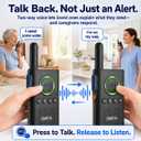 CallToU 2 Way Intercom for Elderly, Black 4