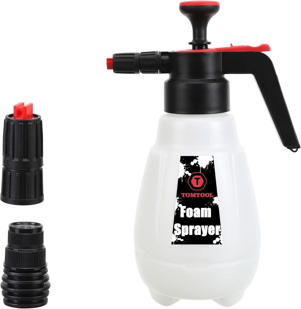 Foam Sprayer, Foaming Pump Blaster Hand Pressure Snow Foaming Cannon Water Blaster, Hand Pressurized Soap Sprayer Manual Foam Cannon Car Wash
