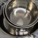 Aufranc Stainless Steel pots and pans set, 6 Piece Nonstick Kitchen Induction Cookware Set,Works with Induction/Electric and Gas Cooktops, Nonstick, Dishwasher