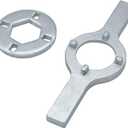 AMI PARTS TB123A Washing Machine Spanner Wrench Fit for G-E Whirl-pool Washer Parts, 1-11/16 Inch tub nut wrench Replaces TB123B ERTB123A AP6832671 AP4503397