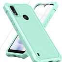 Compatible with Gabb Phone 4 Case, with Screen Protector Hard PC Front Frame and Soft TPU Back, Shockproof Bumper Case (Green, Gabb Phone 4)