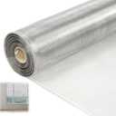 47 Inch X 98 Ft Stainless Steel Window Screen,304 Stainless Steel Mesh Window Screen Roll Stainless Steel Screen 20 Mesh Door Screen Replacement Mesh Roll for Screen Porch Pool Garden