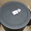 Root & Vessel Majestic Mid-Century Modern Low Profile Cylinder Pot, Matte Black, 12.5"