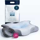 IWS I WANNA SLEEP Cervical Original Neck Plus Gel Premium Ergonomic Memory Foam Cooling Pillow for Neck Pain Relief Orthopedic Cervical Neck Pillow for Side Sleepers and Neck & Shoulder Support