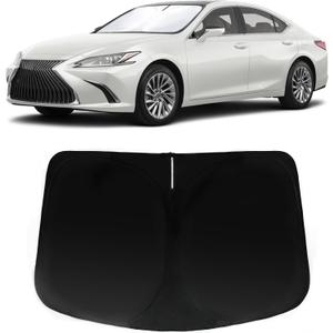 Windshield Sun Shade for Lexus ES 2019-2024 ES250 ES300h ES350, Car Front Window Sunshade with 240T Sun Visor Protector Blocks UV Rays Heat Sun Shield Accessories