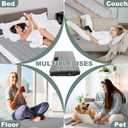 Grounding Mat Cotton Grounded Pad Silver Fiber Earth Connected Mat for Bed (35"x 50", Grey) Improves Sleep, Promotes Circulation