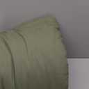 WRENSONGE Full Size Comforter Sets - 3 Pieces Olive Green Comforter Prewashed Soft Lightweight for All Seasons, Fluffy Down Alternative Comforter Full Size with 2 Pillow Shams (Full(80"*90"))