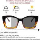 Progressive Multifocus Reading Glasses for Women Blue Light Blocking, Outdoor Photochromic Multifocal Sunglasses (2 Mix C2, 2.0)