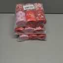 3 x Red Heart Wired Edge Ribbon, Pink Dot Wide Pink Dot Craft Ribbon for Wrapping and DIY Projects, 30 Yards/Roll, 2.5 inches