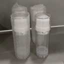 4 Pcs 100ml/3.4oz Airless Pump Jar Refillable Vacuum Pump Dispenser Bottles Travel Cosmetic Containers for Lotion Essence Shampoo Toiletries