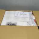 6-Light Modern Farmhouse Black Chandelier, Contemporary Dining Room Light Fixture, Adjustable Height Hanging Industrial Pendant Lights Kitchen Island, Clear Glass Shade