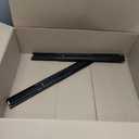 LONTAN 18 Inch Full Extension Ball Bearing Drawer Slides 1 Pair Side Mount Cabinet Rails Tool Box Trash Can Glides Black Heavy Duty Kitchen Drawer Runners 100LB Capacity