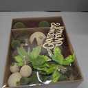 38Pcs Velvet Christmas Ornaments Set, Brown Green Beige Flocked Christmas Ornaments for Xmas Tree Decorations Shatterproof Plastic Hanging Balls for Indoor Home Party Holiday Decor Gifts