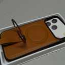 Butaiga for iPhone 17 Pro Max Leather Case with Stand, Anti-Slip Grip Ring, Fits for MagSafe (Brown, iPhone 17 Pro Max)