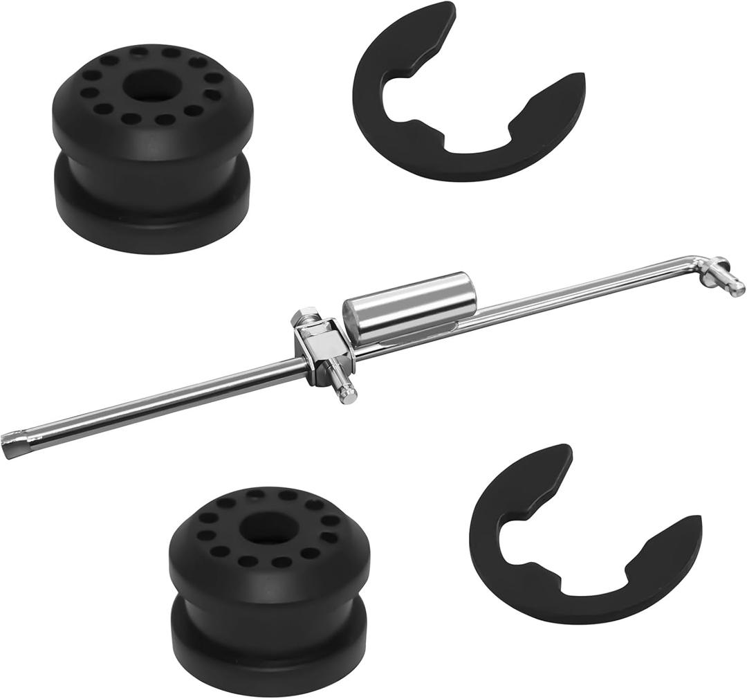 SamWinGear Shift Linkage Bushings Shift Control Lever 52105555AA Transfer Case Shifter Control Linkage with 2 E-Clips & 68078974AA Grommet Bushing Kit for 2002 2003 2004 2005 Dodge Ram 1500 2500 3500