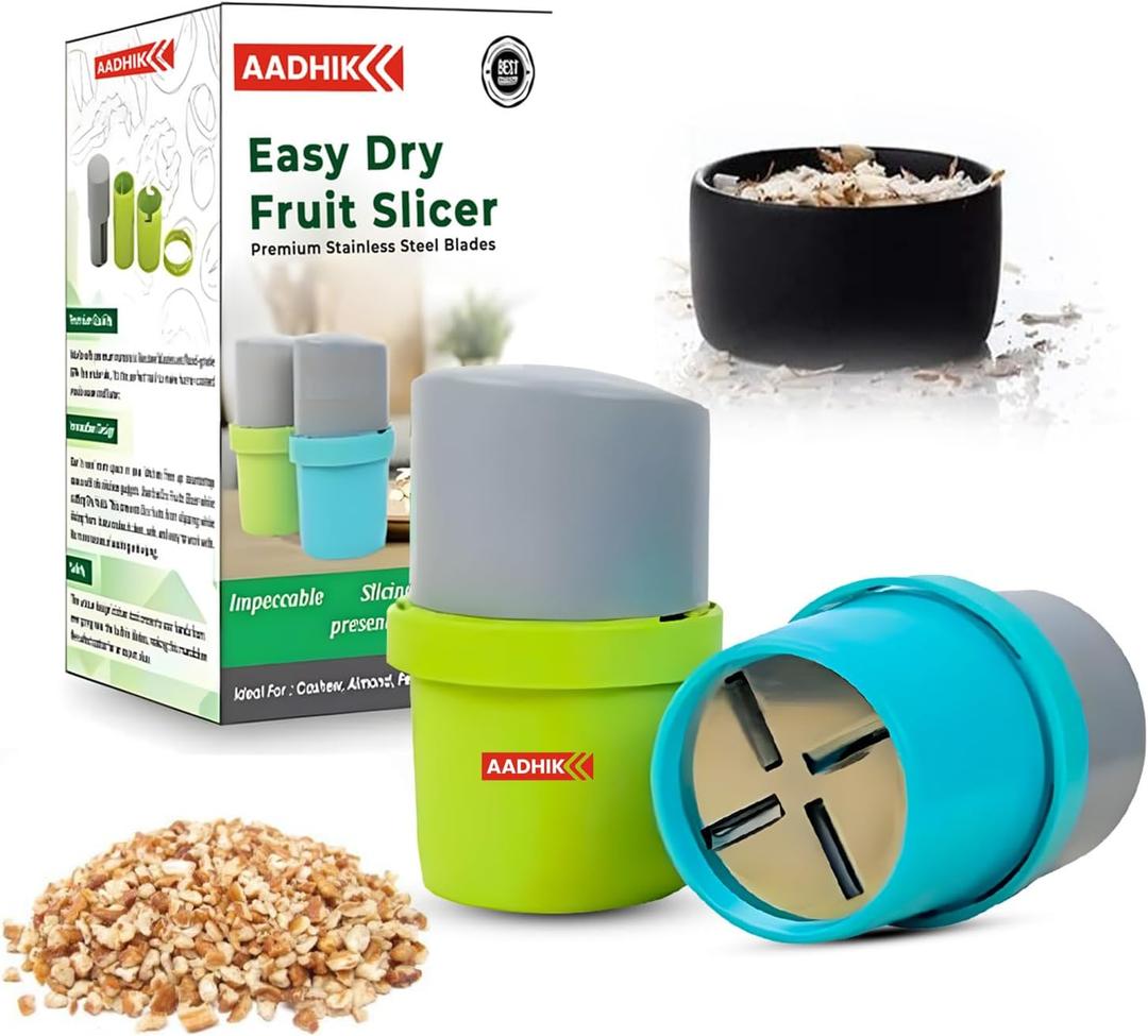 Dry Fruit Cutter, Slicer, Grinder, Chocolate, Nut Cutter and Butter Slicer with 3 in 1 Blade for Almonds, Cashews