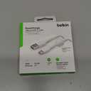 Belkin USB A to USB C Cable, 6.6ft, 15W - Type C Charger, iPhone Charger Cord, Soft, Braided, Flexible for iPhone 16 & 15, Galaxy S25, Pixel 9, iPad Pro, Airpods Pro, Switch & More - White