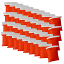 Red Air Dry Clay, 36 Individual Packs