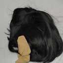 Onedor 10" Short Straight Hair Flapper Cosplay Costume Bob Wig (Black)
