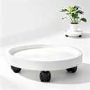 Rolling Plant Caddy 12.6 Inches，Plant Stand with Wheels for Heavy Potted Plants, Deck and Garden Use, 140Lbs Load Capacity