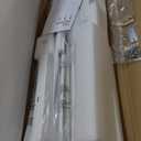 Veken 55 Inch Large Electric Standing Desk,Sit to Stand Up, Heights Adjustable, Work Home Office Computer Table for Study, Walking Pad, Writing, and Games, Wooden Desktop Desks, White