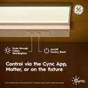 GE Cync Reveal HD+ Smart Undercabinet Light Fixture, Color Changing Undercab Light, Smart Wi-Fi Kitchen Light, Works with Alexa and Google Home, 18-in Bar, 93131251