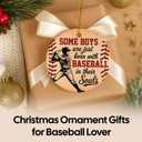 NewEleven Baseball Gifts - Baseball Ornaments for Christmas Tree, Baseball Lover, Men, Boyfriend, Him - Some Boy Funny Ornament, Present for Boys - Christmas Ornaments