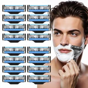 Mach 3 Razor Refills for Men, 16 Count Razor Blade Refills