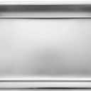 Kichwit Stainless Steel Cat Litter Box with High Sides, Metal Litter Pan for Cat, Non Stick Smooth Surface, 21.1" L x 13.1" W x 7.8" H