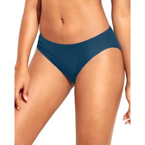 Women Bikini Bottom Full Coverage Bathing Suit Bottoms Swimsuit Bottom | Low Waist Design, Side Strap Cutout, Full Rear Coverage, Secure Fit, Soft Breathable Fabric (XS)
