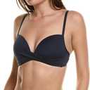 Vince Camuto Women's Draped Bikini Top (Blue, S)