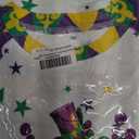 Kids Mardi Gras Shirt Girls Boys Fat Tuesday Shirts New Orleans Carnival Party Mask Graphic Outfits (White)
