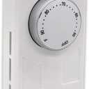 Dr. Infrared Heater DR-001 Wall Thermostat 4 wires single or Double poles 120-277V 3360-7756W, White.