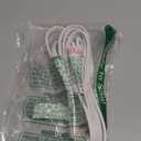 White Extension Cord 10+ Ft 3-Prong 3-Outlet Extension Wire- Space-Saving Flat Angled for Indoor Use by Bindmaster- UL-Listed