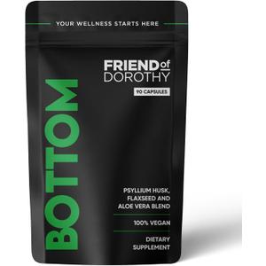 Bottom, Fibre Capsules, Psyllium & Aloe, 90 Capsules