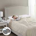 Beautyrest Electric Blanket Luxurious Micro Fleece Ultra Soft Ribbed Textured, Cozy and Snuggly Cover for Cold Weather, Fast Heating, Auto Shut Off, 20 Level Heat Setting Controller, King, Beige