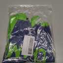 7 x Baby Football Clothes Outfit, Short Sleeve Little Champ Printing, Crewneck Romper Bodysuit Infant Football Clothes (3-6 Months, Navy & Lime)