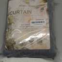 MYSKY HOME Long Sheer Curtains Farmhouse, Sliding Door Curtain for Living Room Light Filtering Privacy Protect Soft Cotton Blend Back Tab Window Drapes Boho, 50" x 108", Dark Grey, 2 Panels