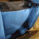 FDW Recliner Chair Massage Chair Reading Chair Reclining Sofa Home Theater Seating with Lumbar Support Massage and Padded Backrest for Living Room and Bedroom (Textile, Blue)