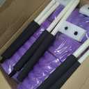 Soulchen 3 Pcs Long Aquatic Exercise Dumbbells Swim Barbells 25'' 29'' 33'' Foam Water Weight Dumbbell Pool Barbells with High Density EVA Foam for Swim Water Aerobics Fitness Loss(Purple)