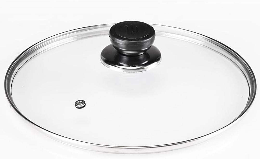 Tempered Glass Pot Cover, 7.8 Inch Griddle Lid with Insulated Handle for Cheese Melting Dome, Steaming, Cooking at Home and Outdoors (20cm)