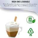 Elegant Clear Square Plastic Coffee Mugs (8 oz., Pack of 8) - Sturdy, Convenient & Stylish Drinkware - Perfect for Celebrations, Home Dining & Gatherings