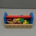 Melissa & Doug Take-Along Tool Kit Wooden Construction Toy (24 pcs)