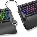 Cloud Nine ErgoTKL Ergonomic Tenkeyless Mechanical Keyboard for PC Kailh Brown TKL RGB Backlit Ergo Split Key Board
