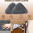 Wall Cleaner Mop with Long Handle, Wall Duster with Extension Pole, 3-in-1 Wall Cleaner, Dust Mop with 5 Reusable Pads