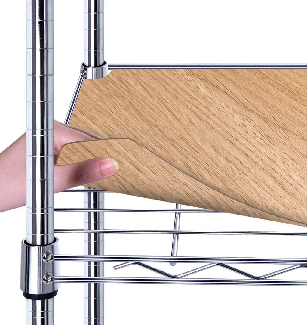 4 Pcs 14 x 36 PVC Wire Shelf Liner Fit for Amazon Basics Shelving Unit Waterproof Wire Shelf Cover for Pantry, Kitchen,Shelf Guard Kitchen Cabinets Cupboard Metal Rack Shelves